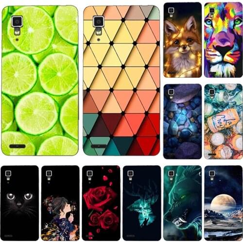 Fashion Phone Case for Lenovo P780 Cover Printing Cute animal Flower Printed Soft Silicone Phone Case