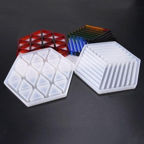 Wave Coaster Swing Table Silicone Mold Epoxy Resin Modeling DIY Making Craft Coasters Mould Supplies