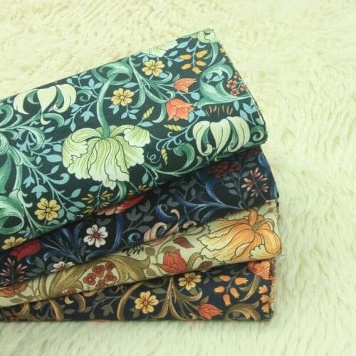 New High quality tabby cotton fabric Maurice printing style tissu Handmade DIY clothing water towel tela