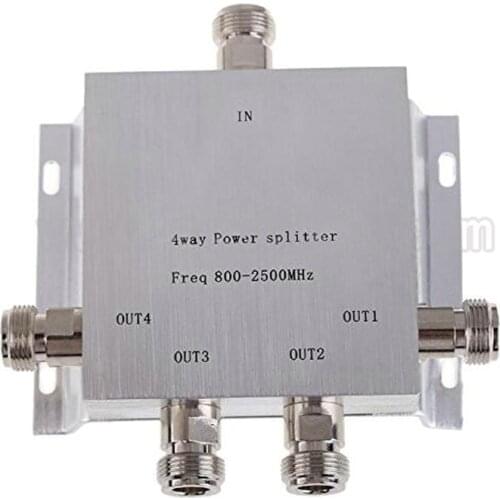 New 4 Way two direction N Power splitter Freq:800-2500 MHZ N female power divider signal cable splitter female divider