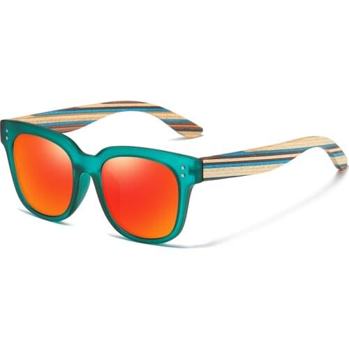 GM DESIGN Natural Handmade Wood Sunglasses Men Sun Glasses Women Brand Design Original Color Glasses Oculo S5089