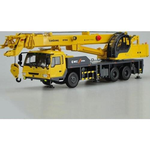 Original factory 1:43 Scale Original Liugong Qy20a Full Hydraulic Truck Crane models for collection