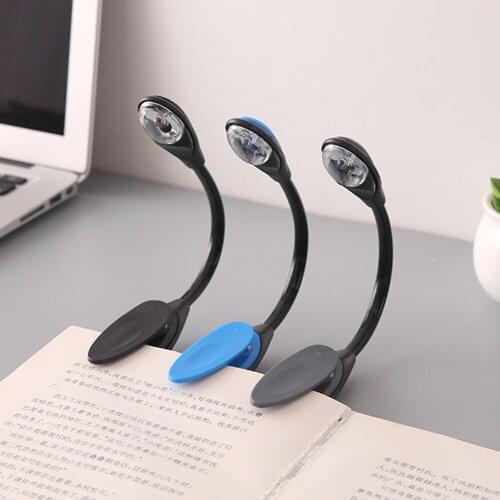 Portable Travel Book Reading Light LED Book Lamp Clip On Bendable Flexible Clamp LED Reading Light for Home