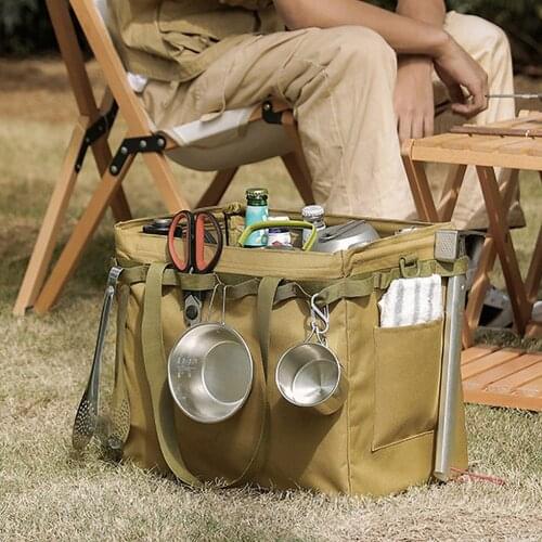 Portable Foldable High Quality Cube Rock Climbing Arborist Throw Line Rope Storage Bag Outdoor Camping Hiking Climbing Equipment