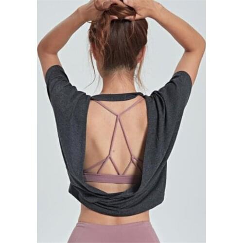 Sexy Women Yoga Tank Tops Quick-dry Exercise Womens Workout Gym Clothes Sports T-Shirts Fitness Top women Shirt sportswear