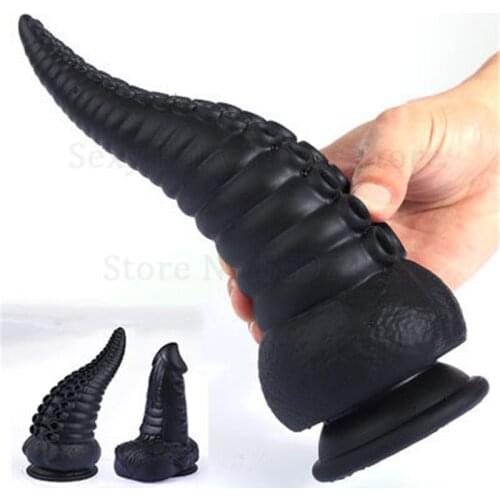 Sexy Shop Huge Anal Toys Sex Products Alien Big Anal Plug Silicone Dildo Vagina Anus Dilator Masturbator Sex Toys For Woman Men