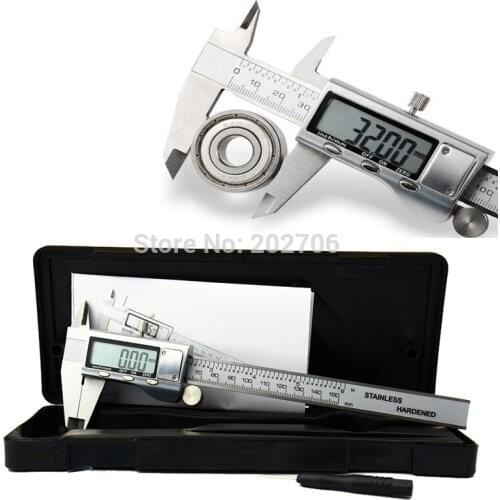 0-150mm/6" metal casing Digital CALIPER VERNIER caliper stainless steel digital caliper GAUGE MICROMETER