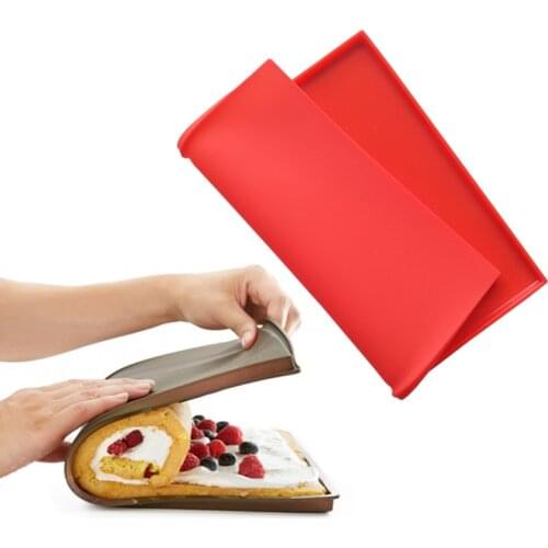 30cm Swiss Rolling Mat Silicone Baking Dish Tray Pastry Dessert Baking Liner for Biscuit Cookie Pan Cake Decorating Tool