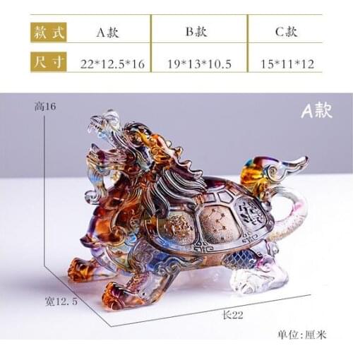Glass new dragon home crafts gift ornaments