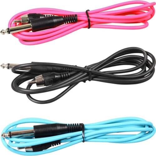 Ultra Light Tattoo Machine Power Supply Connecting Cable Tattoo RCA Clip Cord Compact and Portable Carry Convenient