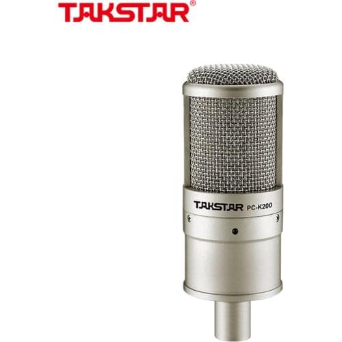 Takstar PC-K200 Condenser Sound Recording Microphone with Shock Mount for PC YouTube Video Skype Chatting Gaming Podcast