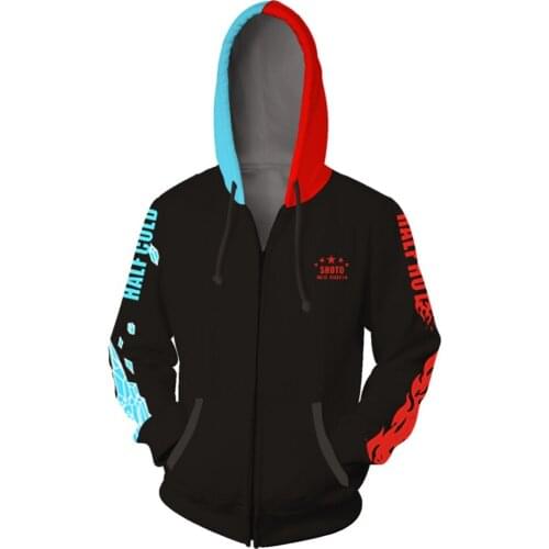My Hero Academia HoodieTodoroki Shoto Hooded Hoodie Sweatshirt Cosplay Hoodie