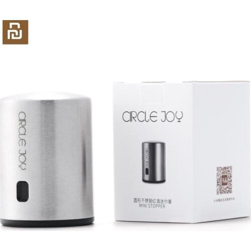 XIAOMI Circle Joy Smart Wine Stopper Stainless Steel Vacuum Memory Wine Stopper Electric Stopper Mijia Wine Corks