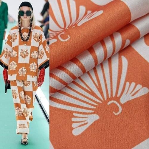 G Brand Logo High-end Twill Printed Fashion Dress Shirt Suit Sewing Fabric Material Per Yard Fashion Clothing DIY Handmade Cloth