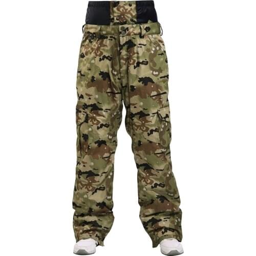 Winter new 2020 outdoor veneer double board mens ski pants windproof waterproof trousers camouflage thick warm tactical trouser