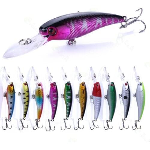 1pcs Fishing Lure Hard Bait Fish Tackle 10cm 8g Floating Minnow Fishing Wobbler Japan Pesca Crankbait Fishing Accessories