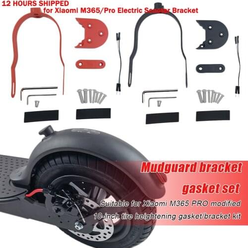 Scooter 10 inch Tire Rear Mudguard Heighten Gasket Scooter Rear Fender Support for Xiaomi M365/Pro Electric Scooter Bracket Set