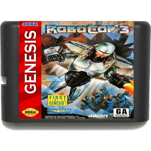 Robocop 3 16 bit MD Game Card For Sega Mega Drive For Genesis