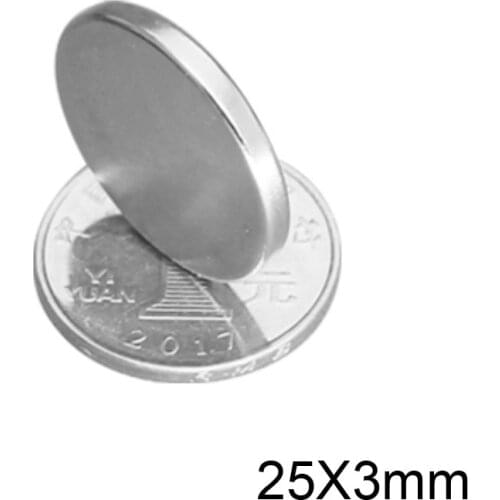 2~30pcs 25x3 mm N35 Round Magnets 25mm*3mm Neodymium Magnet disc 25x3mm Permanent NdFeB Strong Powerful Magnetic 25*3 mm