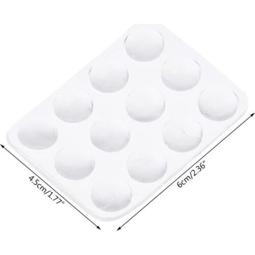 24 Pcs Resin Mute Pads Door Knob Wall Collision Avoidance Toilet Lid Protective Transparent Sticker Anti-slip