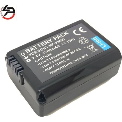 Laipuduo NP-FW50 FW50 NPFW50 Rechargeable Battery for Sony a37 Alpha 7 7R II 7S a7S a7R II a5000 NEX-7 SLT-A37 DSC-RX10