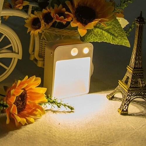 Wireless PIR Motion Auto Sensor LED Night Lights Hallway Closet Stair Room Lamps White/warm White Dual Color Temperature LIGHT