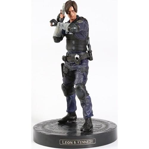 Biohazard RE Leon S. Kennedy / Jill Valentine GK Statue Collectible Figure Model Toy 12"