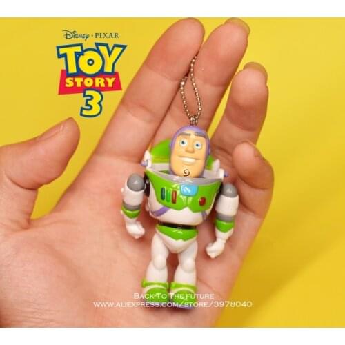 Disney Toy Story 3 Buzz Lightyear Q Version 8cm PVC Action Figures mini Dolls Kids Toys model for Children gift