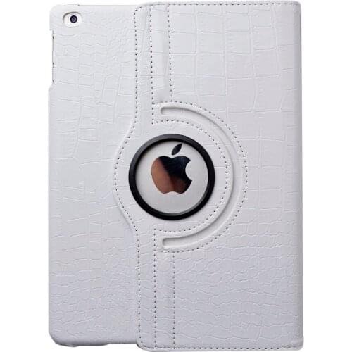 For New iPad 2017 2018 Release 360 Rotation Crocodile Leather Protective Sleeve Rotary Cover for ipad case+screen protector Capa