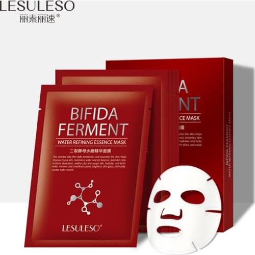 Fullerene Split Yeast Mask Whitening Face Mask Replenishing Moisturizing V Face Skin Care Female Oil-control Anti-Aging