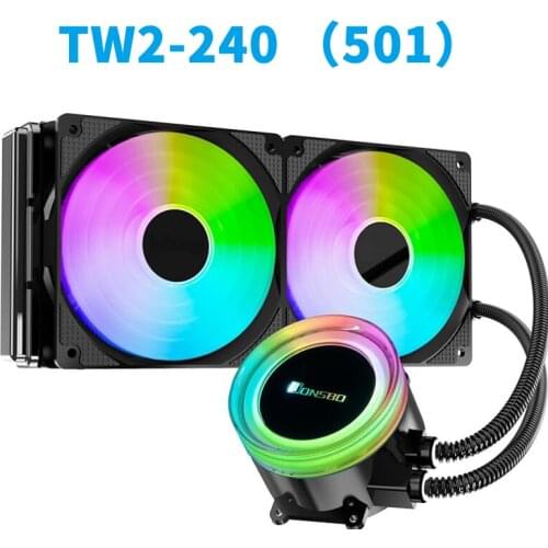 Jonsbo Angel Eye TW2- 120 240 501 601RGB An automatic colors changing liquid CPU Coolig cooler desktop computer case radiator