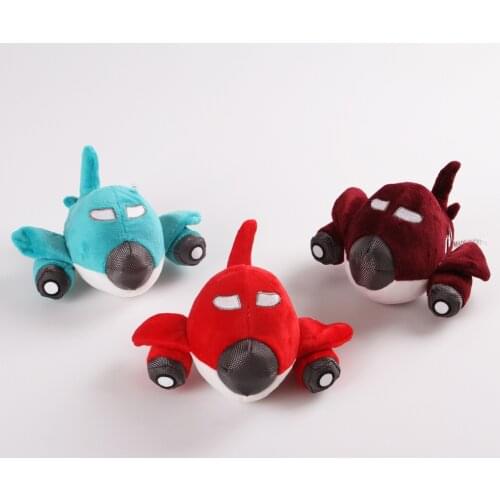 Cat Dog Plush Toy Plane Shape Sound Toy Pet Chew Toy Puppy Soft Fleece Squeaky Toy Molar Teeth Clean Bite Resistant Pet Supplies