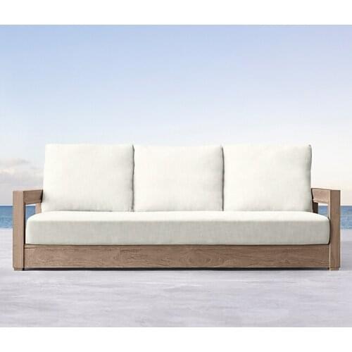 Teak furniture garden wooden furniture Myanmarteak three seat sofa