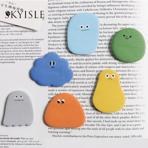 SKYISLE infeel.me cute jelly beans biological message memo sticky notes can be tear off N times emoticon message memo