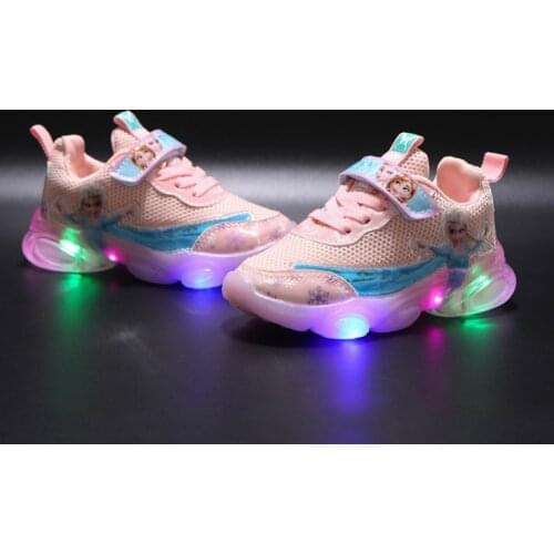 Disney 2021 Girls Sneakers Teenager Fashion Comfortable Spring and Autumn Casual Running Kids Sports Shoes