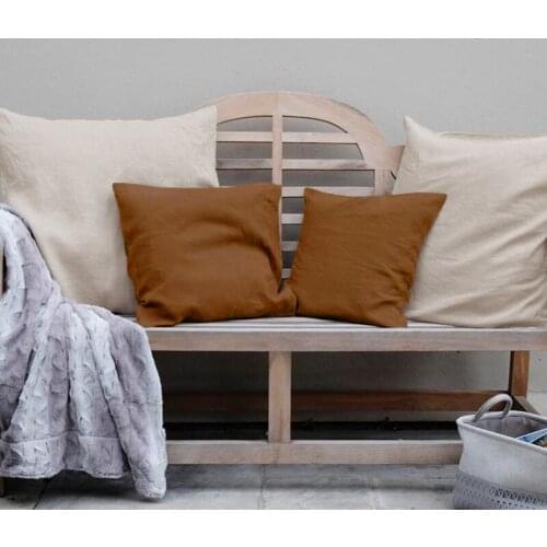 100% Linen Pilllow Cover Soft Nature Flax Cushion Cover For Living Room Pillowcase 45x45 Decorative Pillows Nordic Home Decor