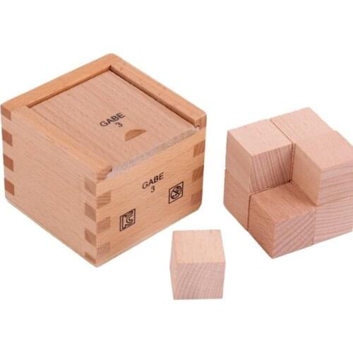 Unpainted Wooden Cubes Toddler Kids Building Blocks Stacking Game Toys