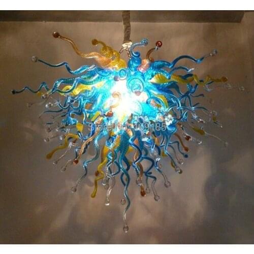 New Arrival 110/220v AC Led Living Room Art Decor Blown Glass European Style Crystal Chandelier