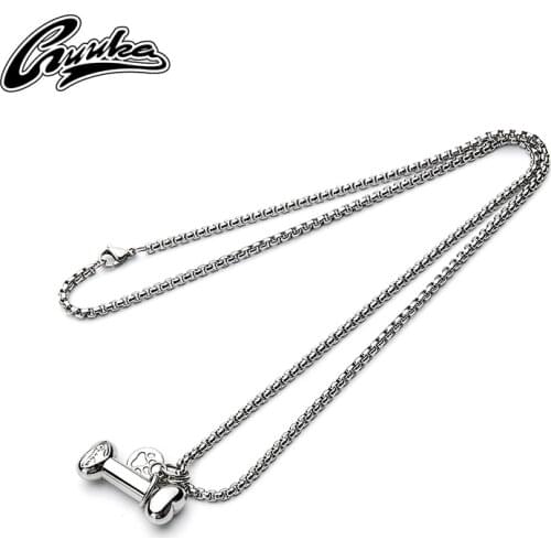 Guka fashion brand Bone Pendant Necklace 2021 new mens and womens fashion lovers Necklace
