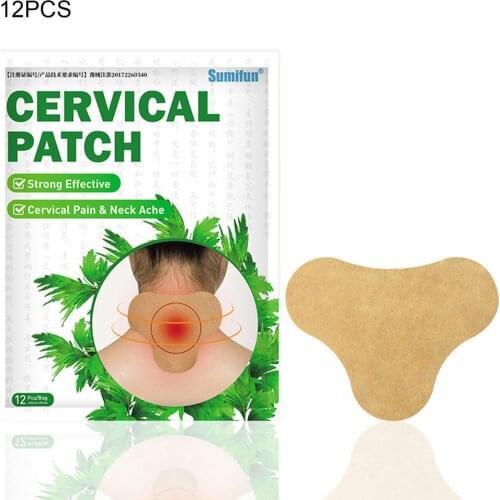 12pcs/set Neck Patch Joint Cervical Spondylosis Body Pain Relief Sticker Rheumatoid Arthritis Wormwood Medical Plaster