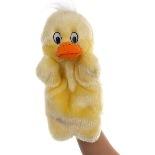 Plush Hand Puppet duck Dolls cartoon Animal Hand Doll children early education Learning baby Toys Puppets for telling story