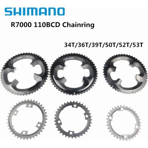 Shimano 105 R7000 11 Speed Road Bike Bicycle Chainring 110BCD 34T 36T 39T 50T 52T 53T Tooth Road Bike For R7000 Crankset