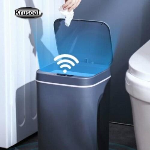 Automatic Sensor Trash Can Smart Induction Dustbin Bathroom Rechargeable Waste Bin Kitchen Living Room Storage Cleaning Tool