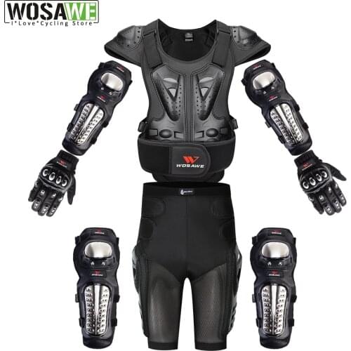 Motorcross Back Protector Skating Snow Body Armour Motorcycle Spine Guard Moto Jacket KneePads Elbow Guard Moto Armor