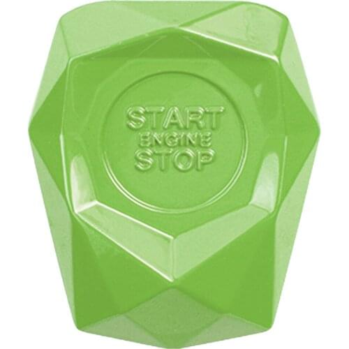 Green Car Start Button Cover Engine Push Trim Decor Ignition Switch Protection