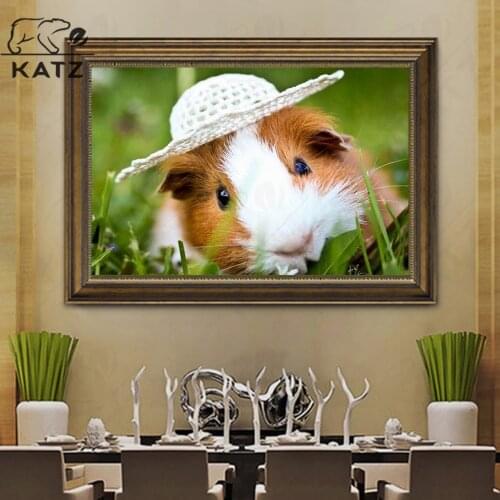 Animal Portrait Diamond Painting Diy Hamster Embroidery Crossing Mosaic Gift Cross Stitch Living Room Bedroom Home Decoration