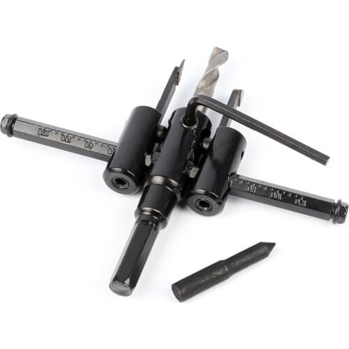 1pcs 30-120mm Circle Hole Saw Cutter Drill Bit Adjustable Wood Drywall Circle Hole Drill Cutter Bit Saw Use