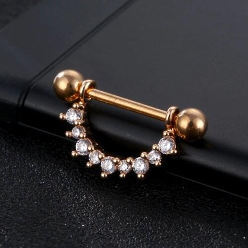 1PC Nipple Ring Surgical Steel Bar U Shape Barbell Body Piercing Jewelry