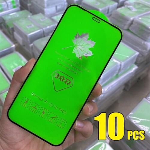 10pcs 20D Tempered Glass Full Glue Screen Protector Flim For Samsung Galaxy Note 21 FE 20 A02 A12 A22 A32 A42 A52 A72 A82 A92