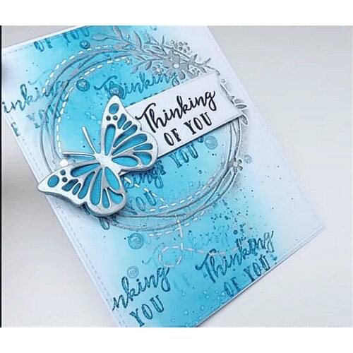 3.4x5.2cm Double butterfly Cutting dies metal crafts paper die-cutting /DIY embossing Easter and New Year Scrapbooking